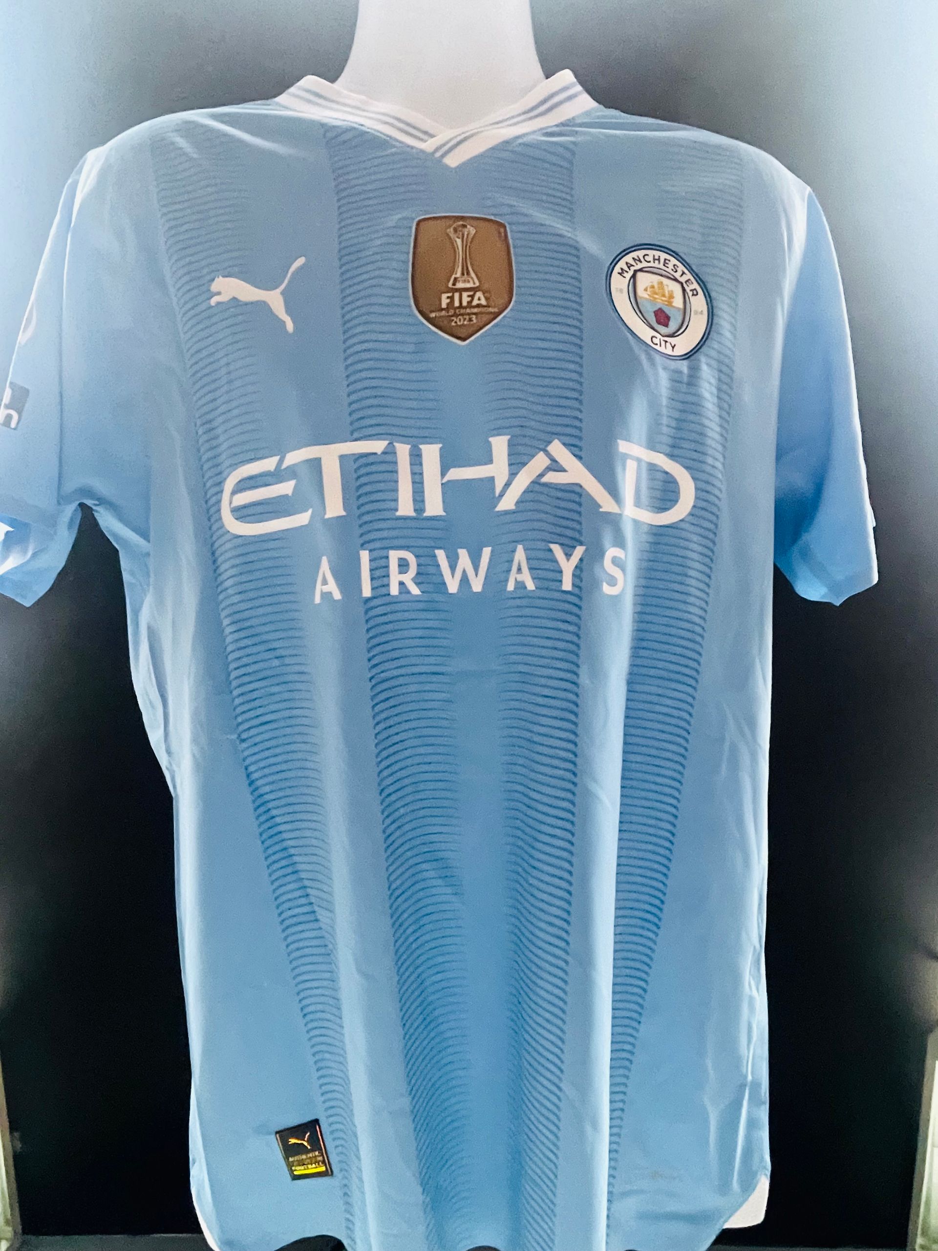 Rodrigo Manchester City Player-Issue Home Shirt (With COA)