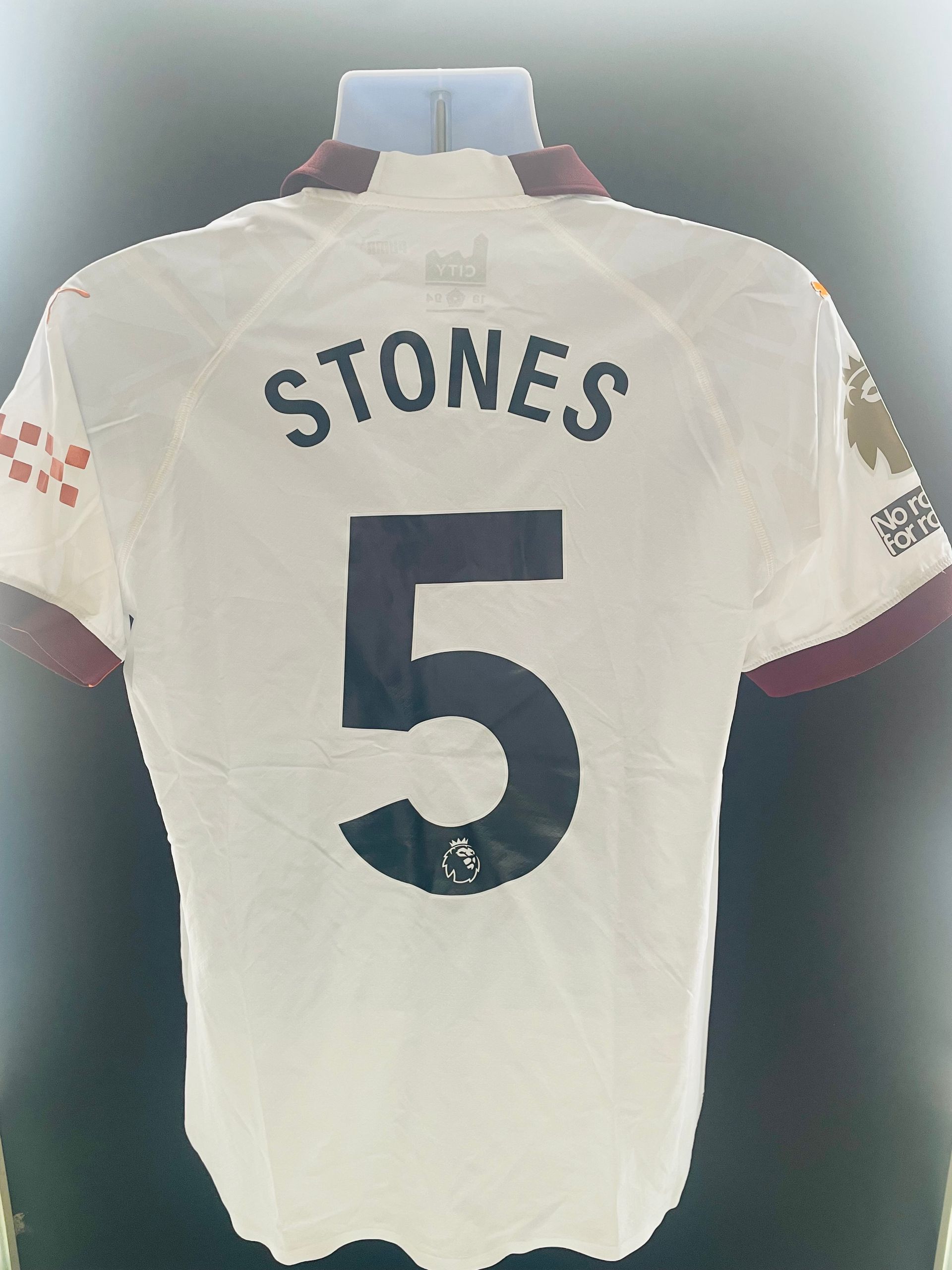 John Stones Player Issue Manchester City Away Shirt  2023-24  Season