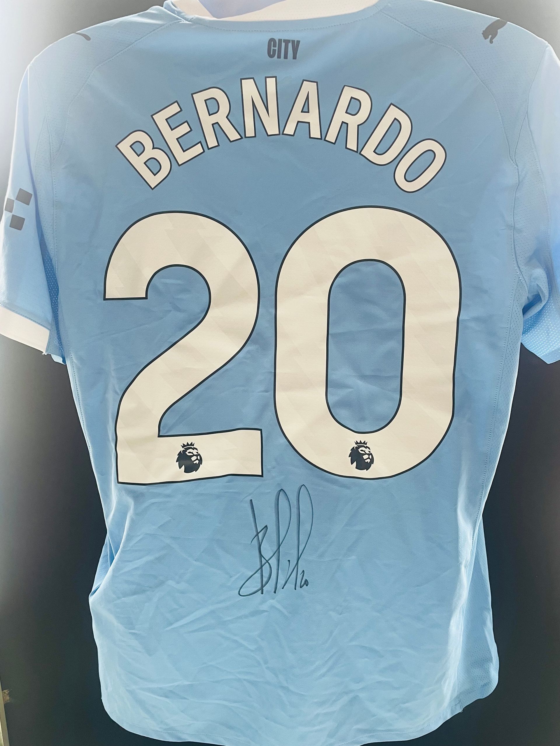 Bernardo Silva Manchester City 2025-26 Signed Replica Home Shirt (With COA)
