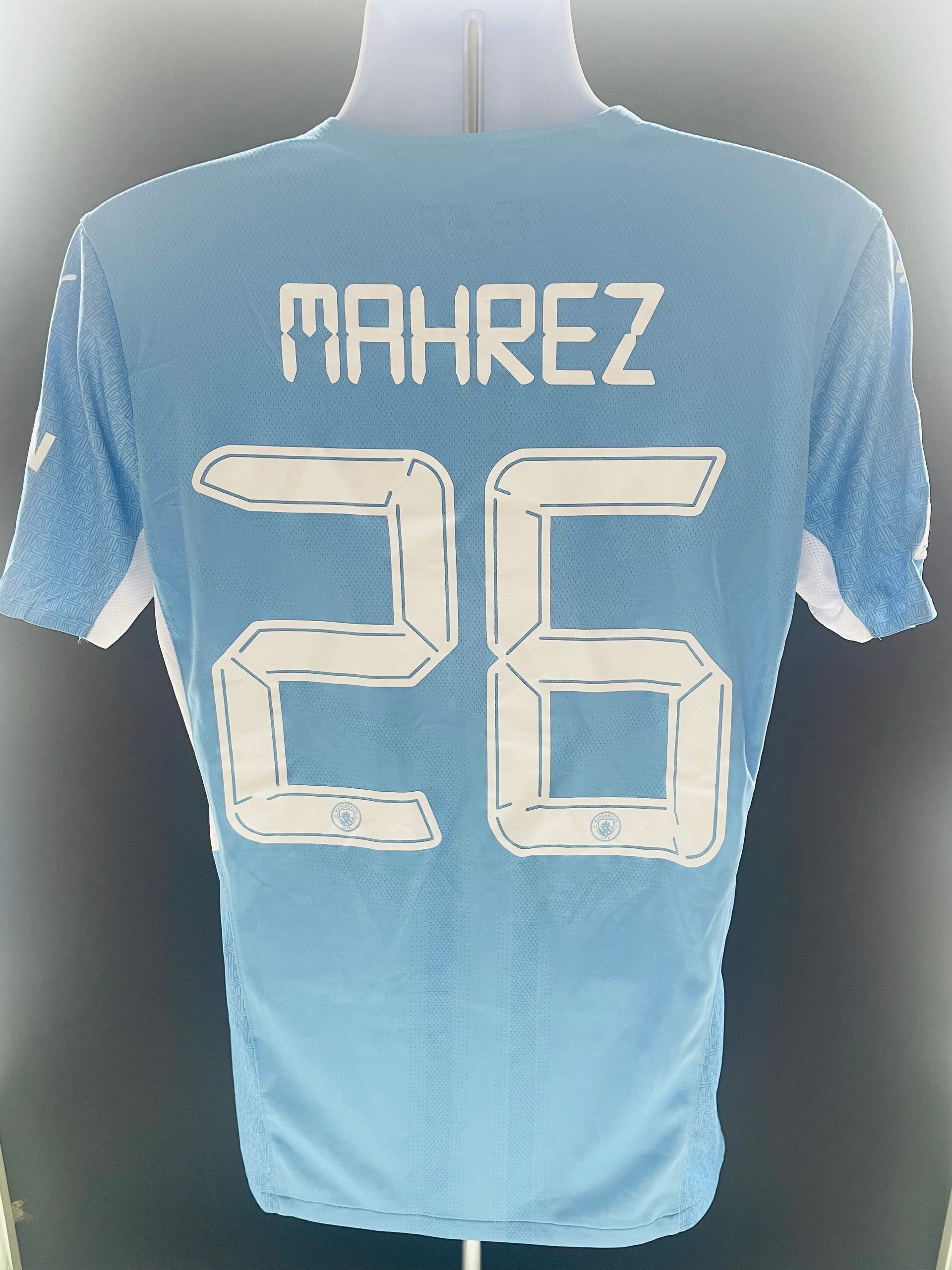 Riyad Mahrez Manchester City 2021-22 Player Issue Home Shirt