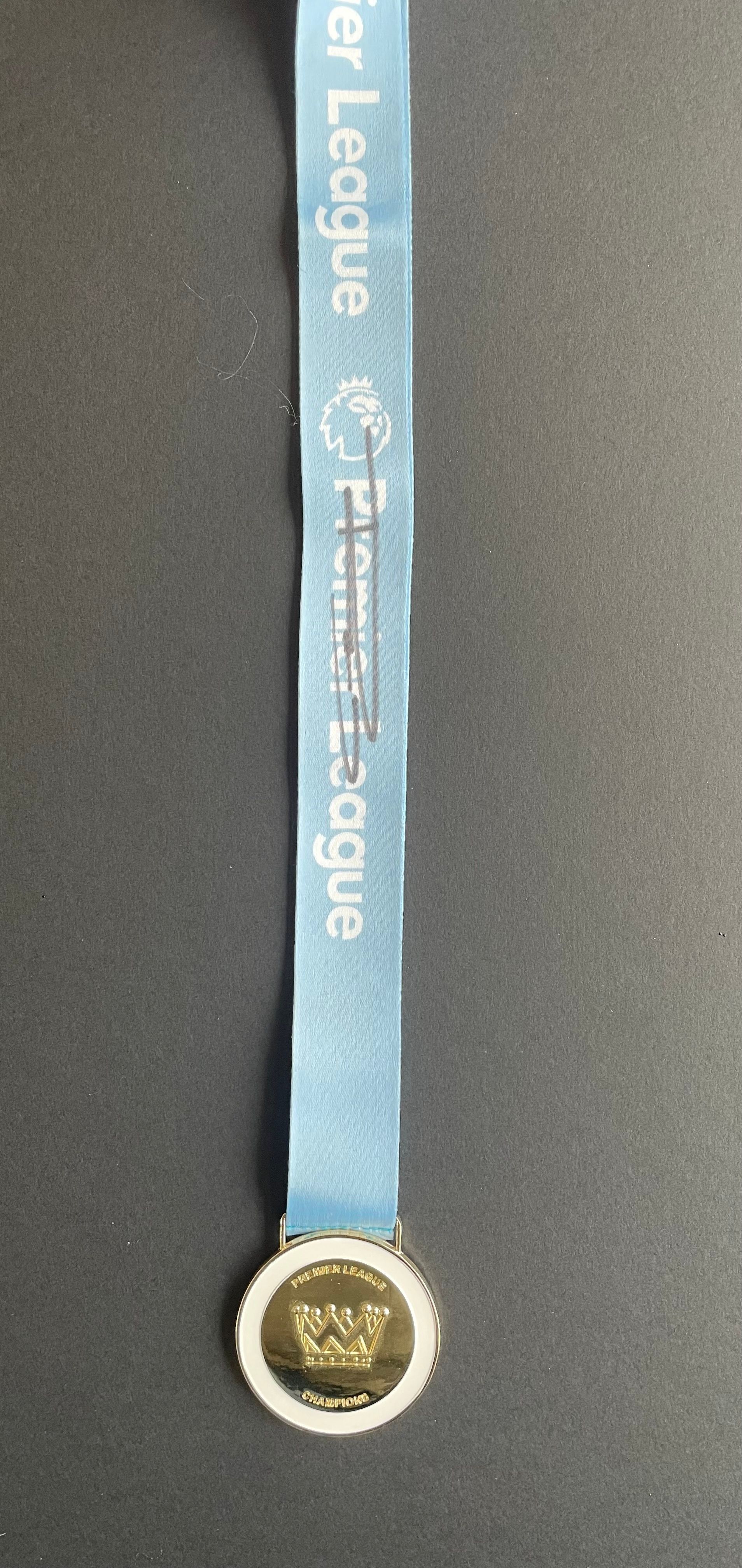 Vincent Kompany signed replica Premier League winners medal 20/21