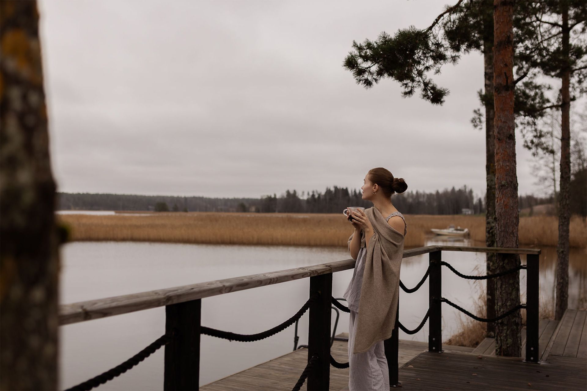 Villa Lillanissa voit nauttia luonnon hiljaisuudesta.