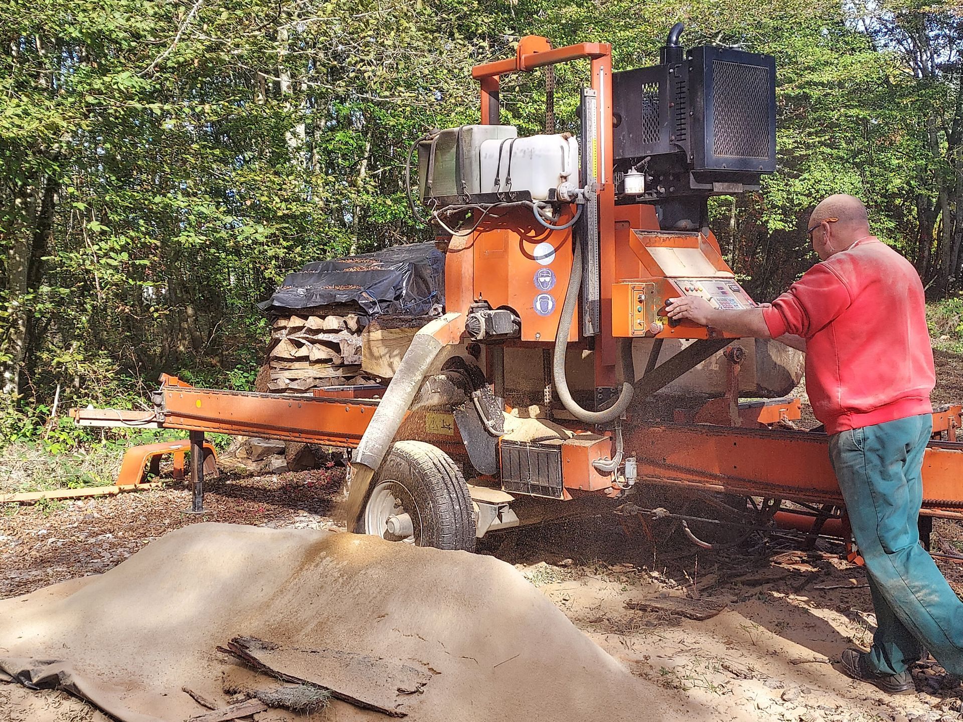 Création de planche à l'aide de la scieuse