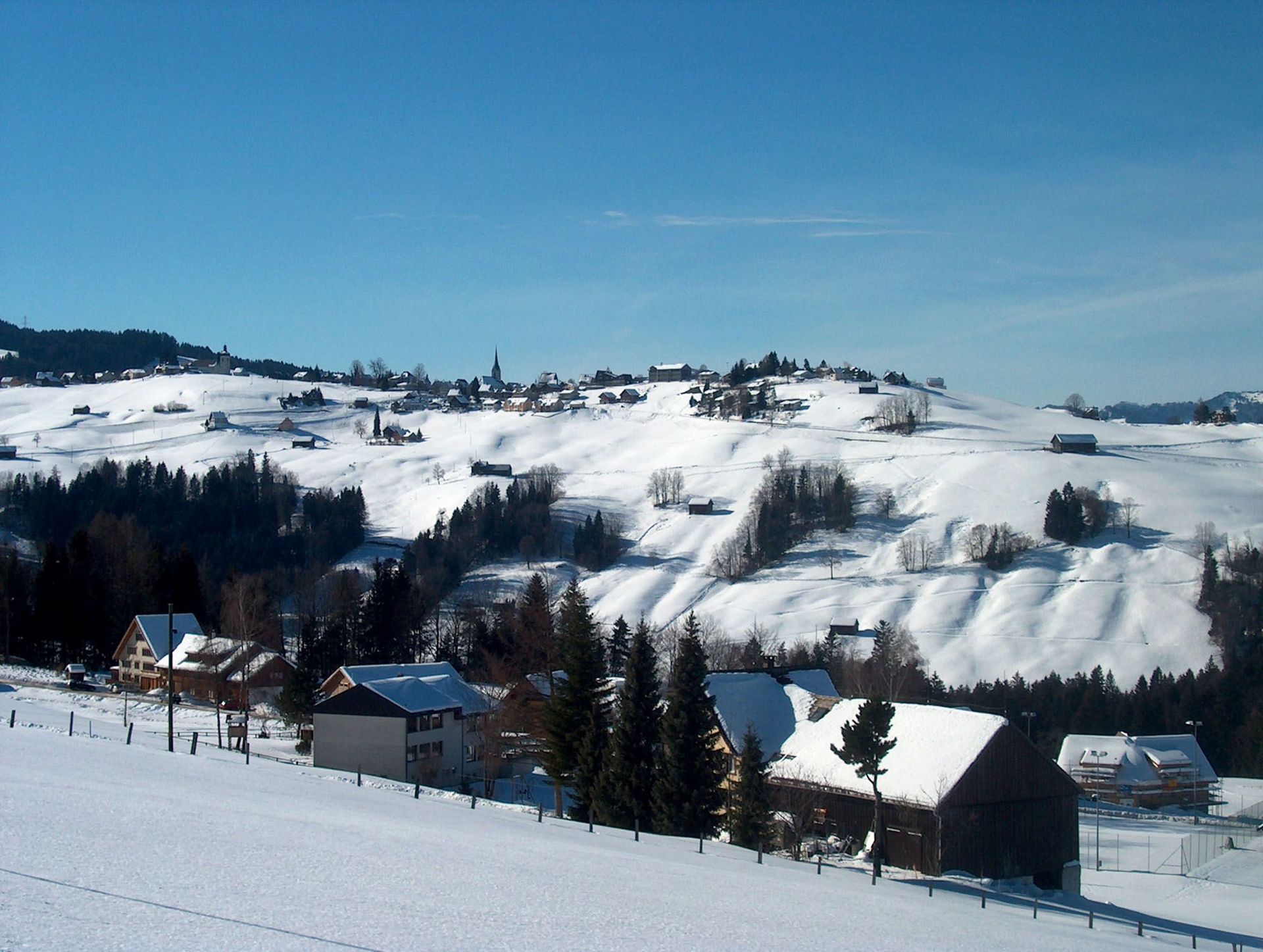 Camper en hiver – Camping Bächli à Bächli - Hemberg