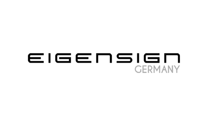 Das Logo von Eigensign Deutschland steht auf weißem Hintergrund.
