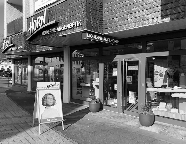 Optiker Ladenlokal in Overath Aussenansicht