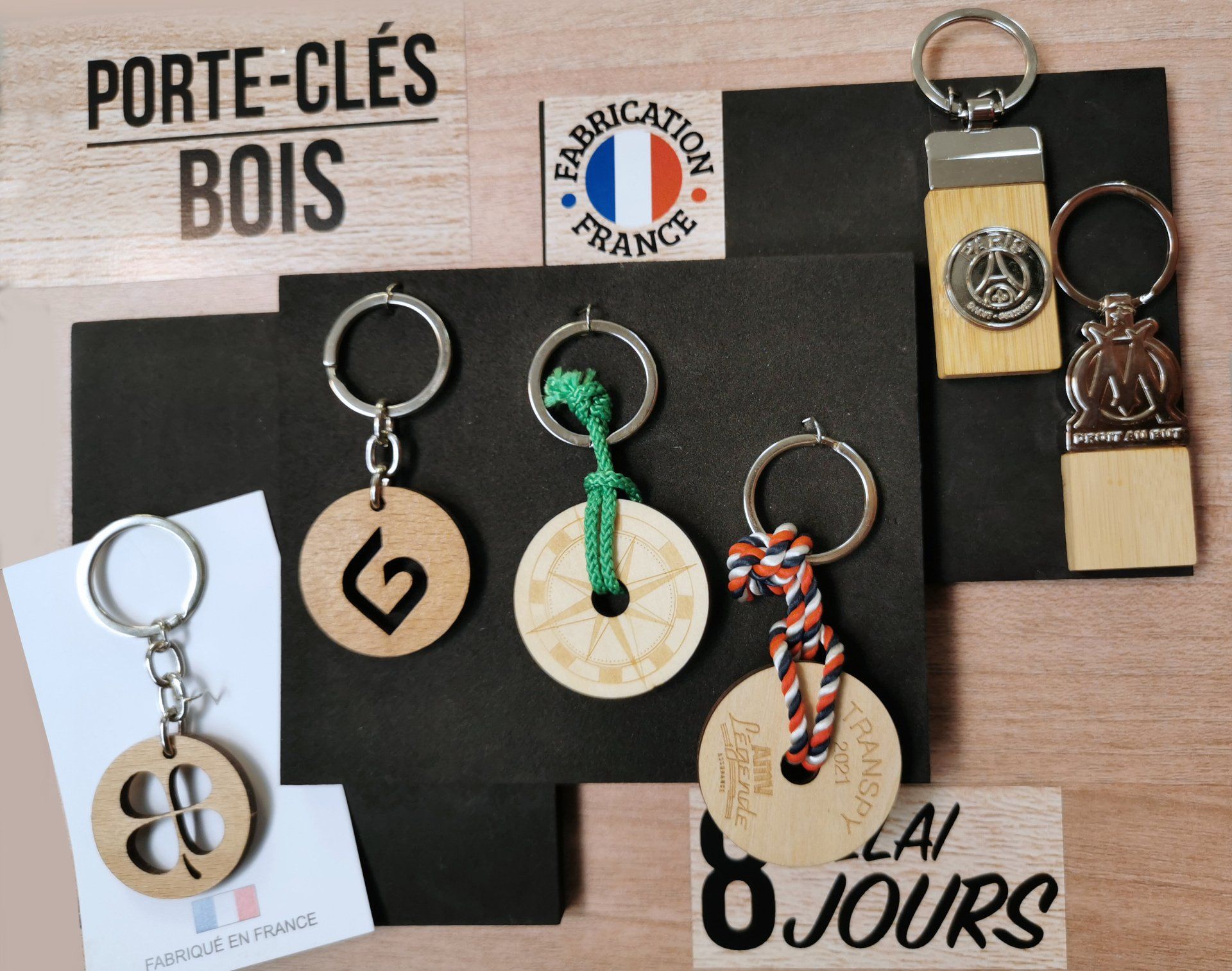 Porte-clés bois