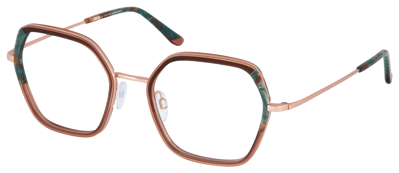 Eine Brille auf weißem Hintergrund.