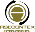 Un logotipo para una empresa llamada asecontex internacional