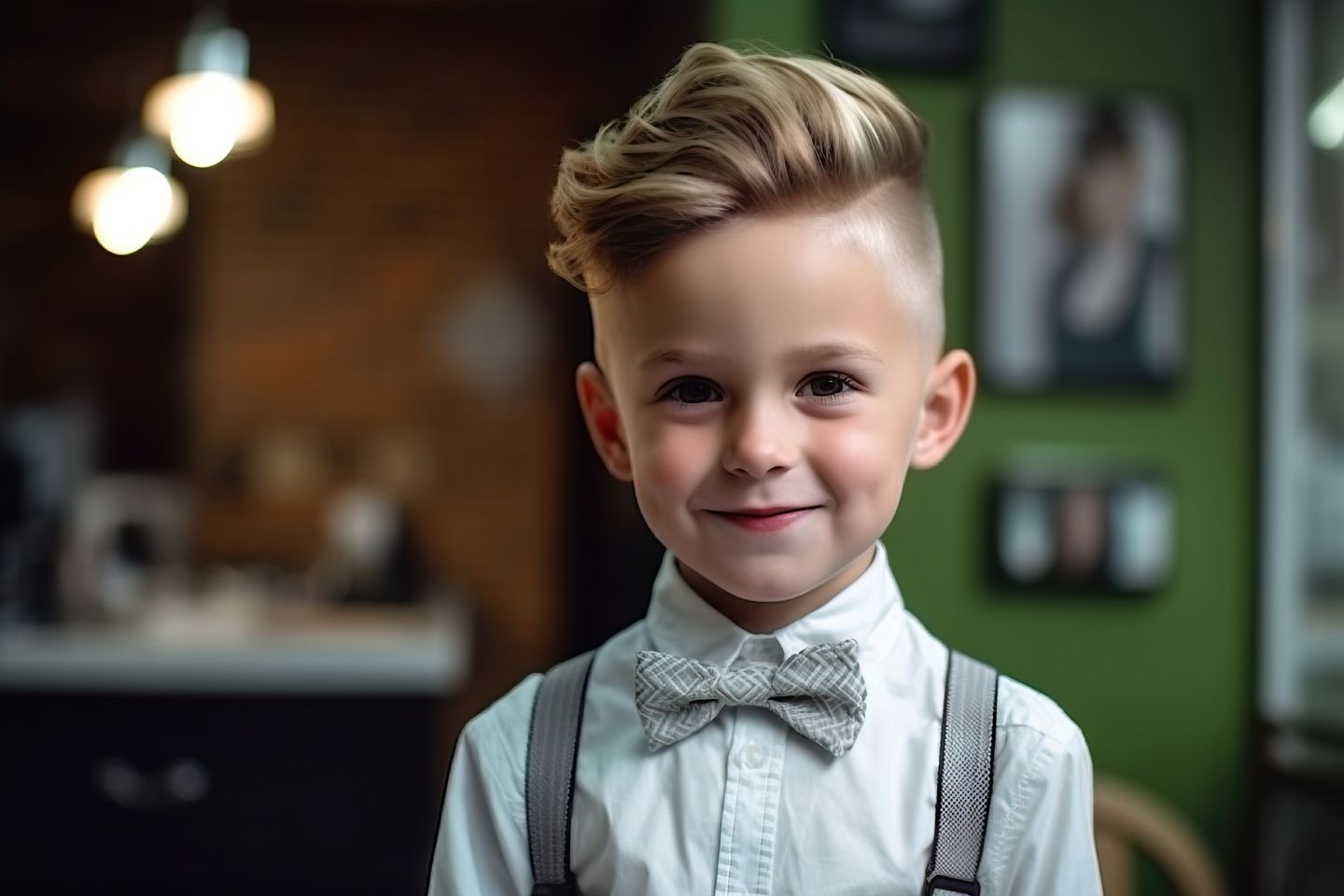 Kind mit modernem Haarschnitt