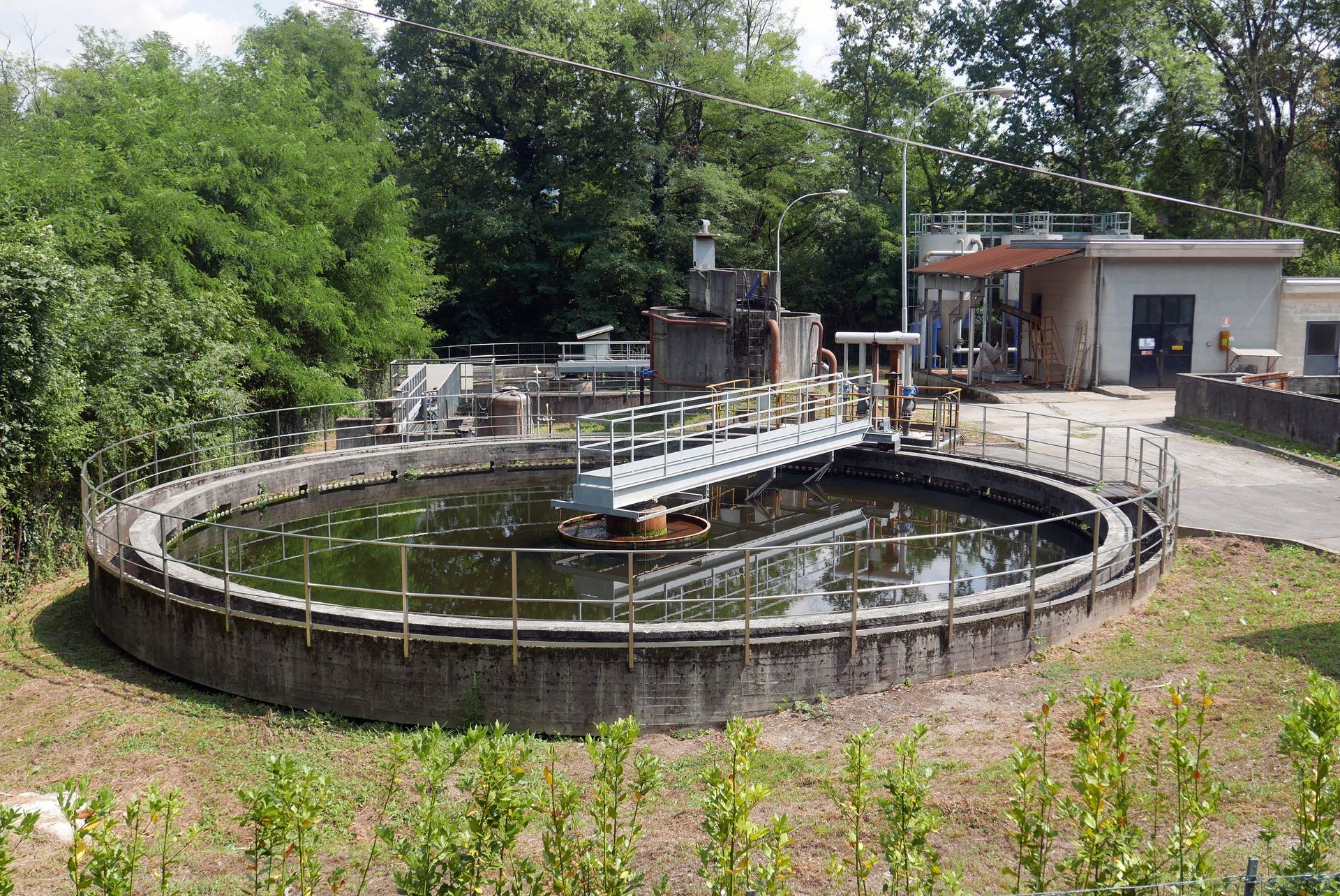 Bassin d'une station d'épuration