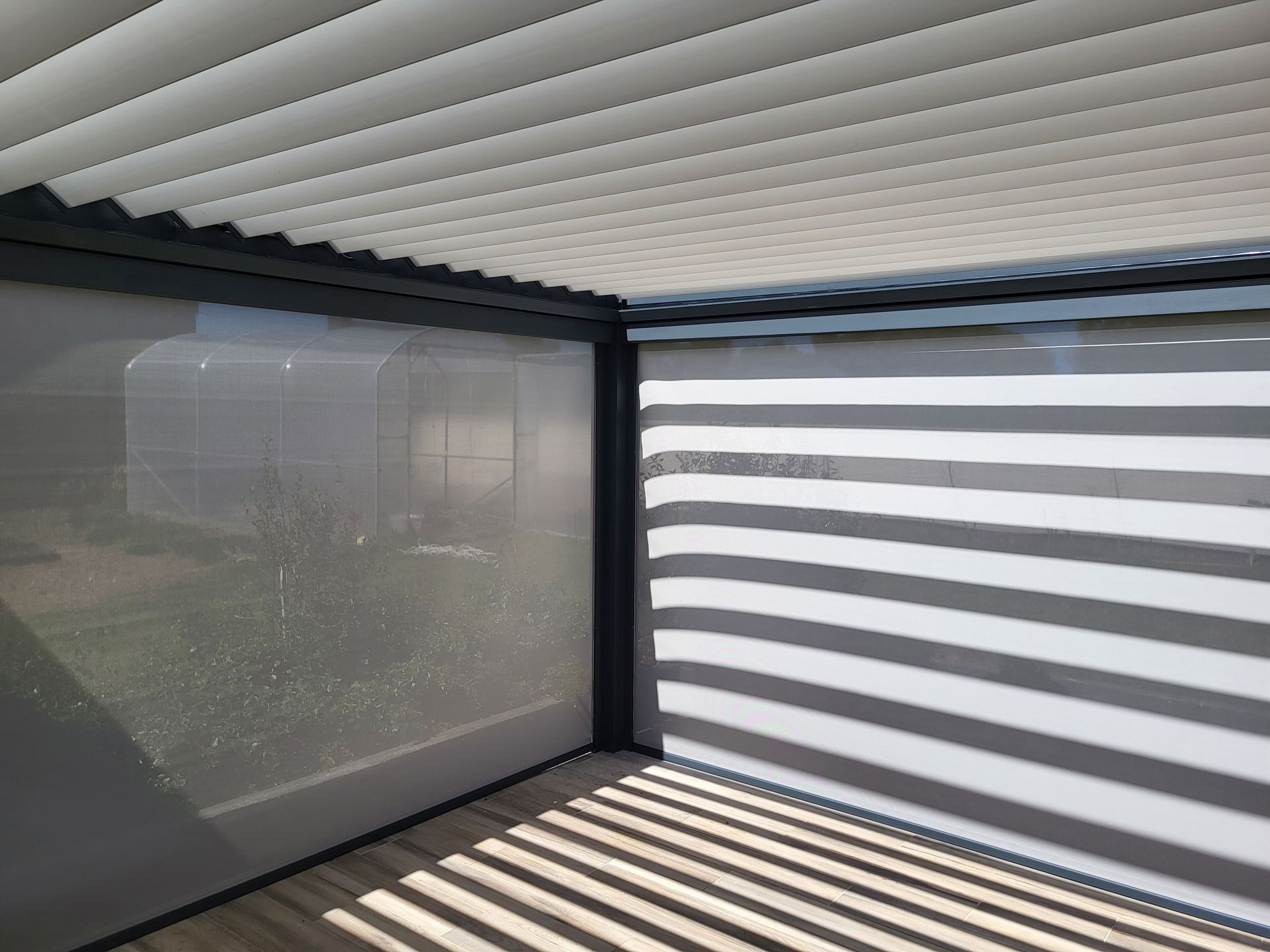 Focus sur l'intérieur d'une pergola