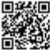 Code QR noir et blanc sur fond blanc, avec un petit logo en forme d’oiseau au centre