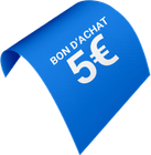 Un bon d'achat de 5 €.