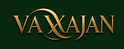 Logotipo dorado &ldquo;VAXIAN&rdquo; sobre un fondo verde oscuro
