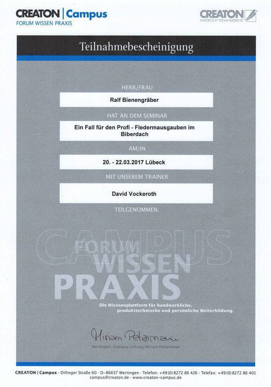 Teilnahmebescheinigung für eine Forumsveranstaltung. Blau-weiße Farben. Textbasiertes Design.