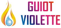Logo Guiot Violette blanc