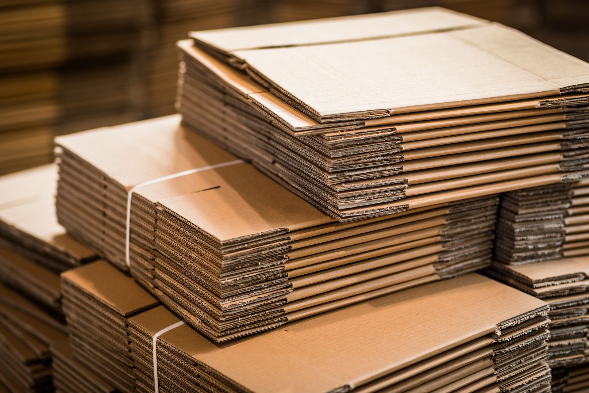 Cartons pliés