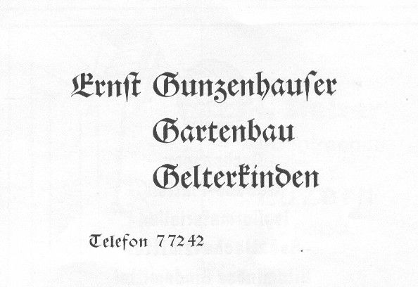 Werbetext aus den 1940 er Jahren