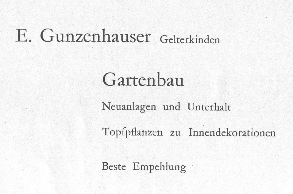 Werbetext aus den 1950 er Jahren