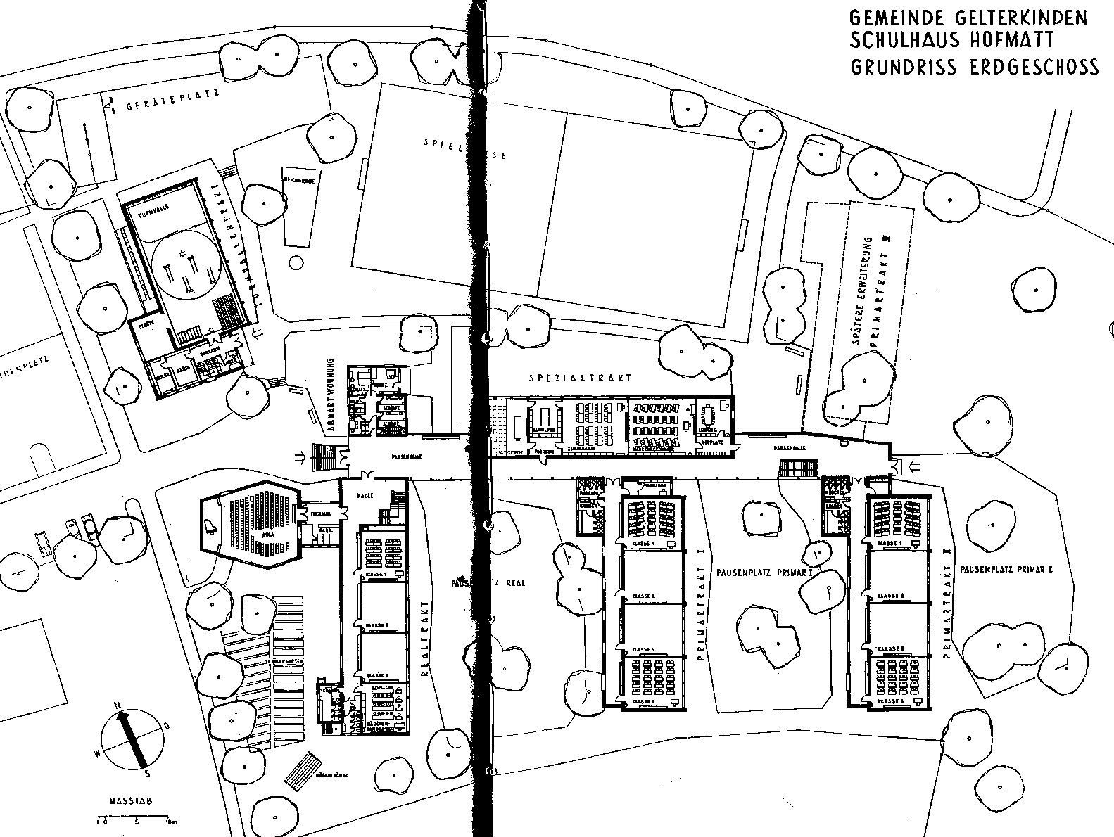 Umgebungsplan Schulhaus Hofmatt Gelterkinden