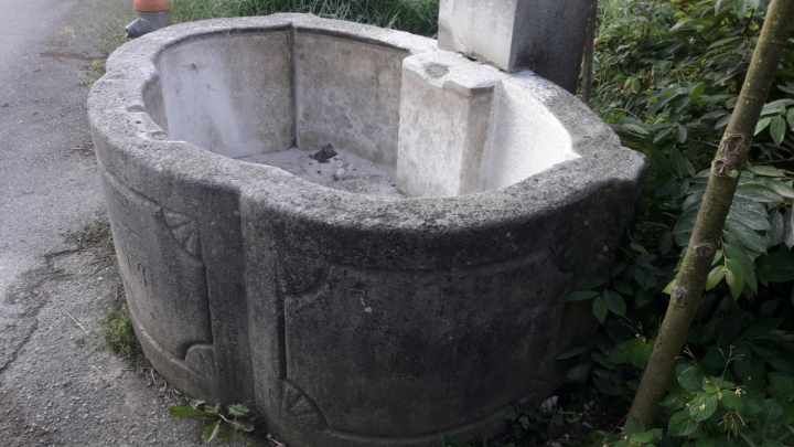 vorher - Restauration Muschelkalkbrunnen vom Jahre 1619!