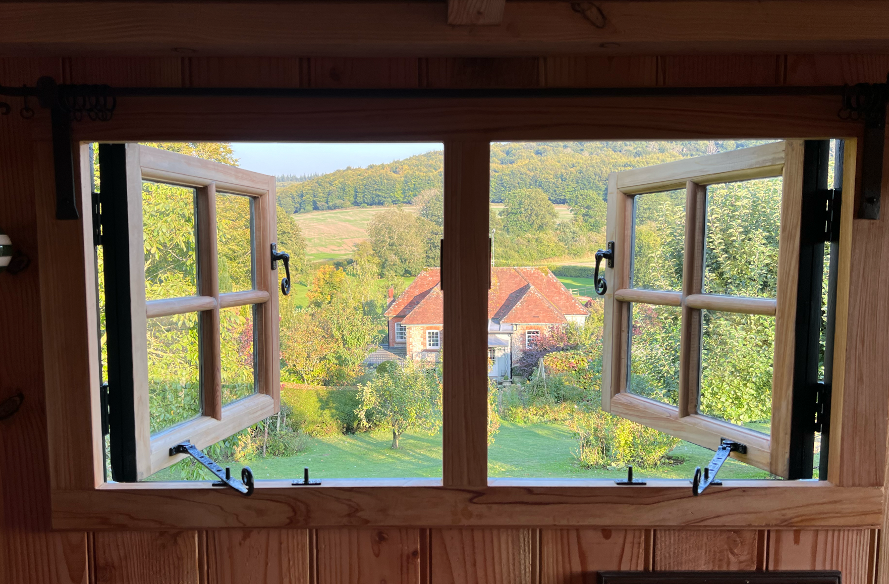 View from Shepherd Hut window