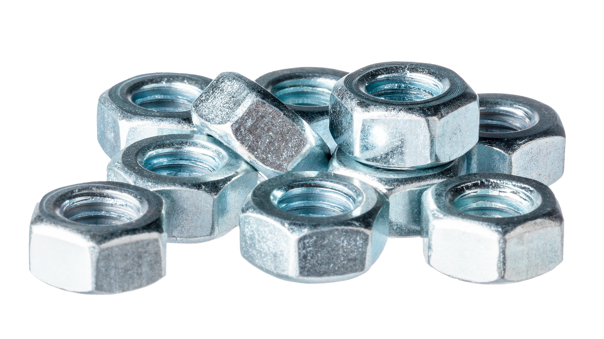 Tas de boulons en acier