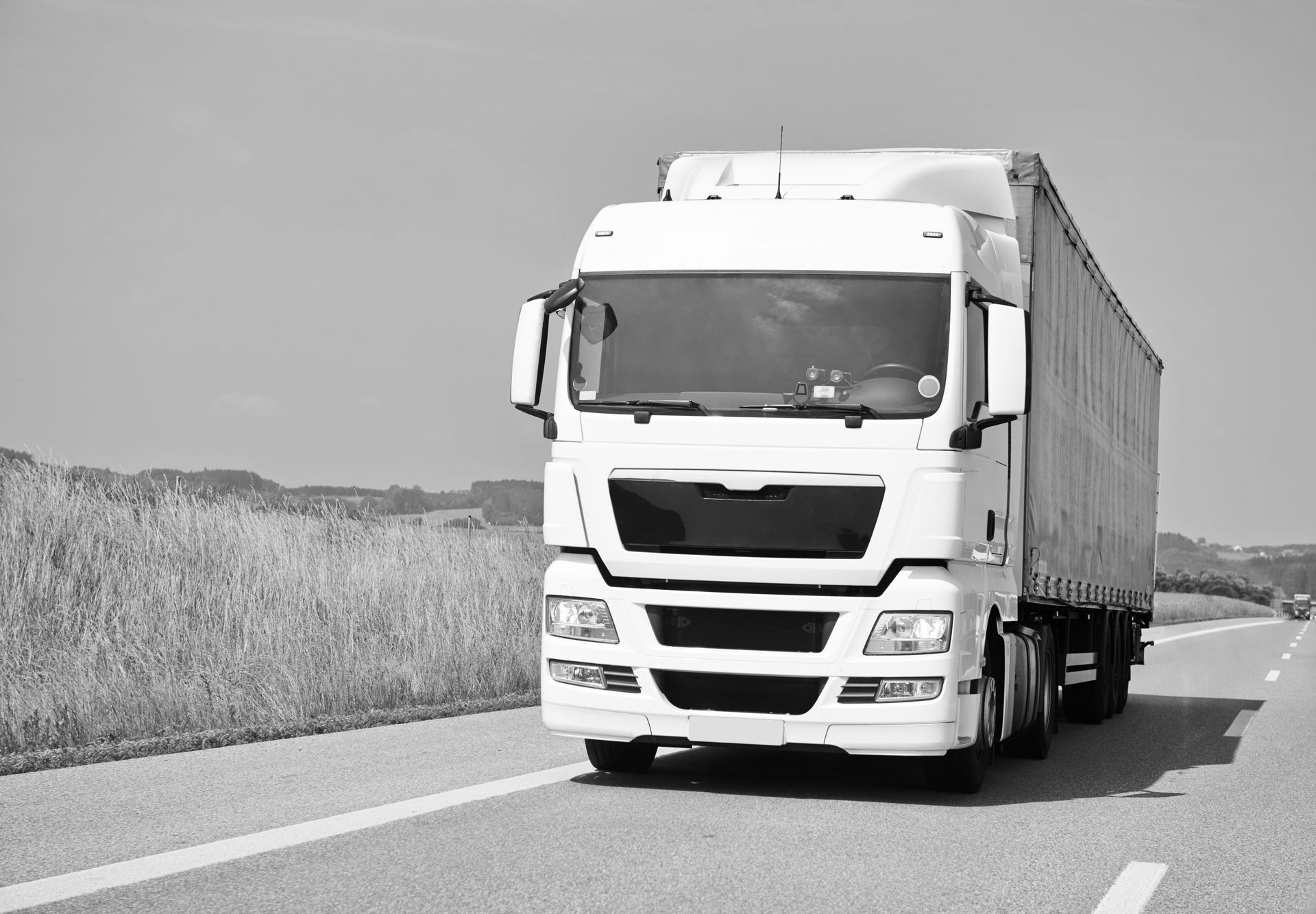 Camion sur une route