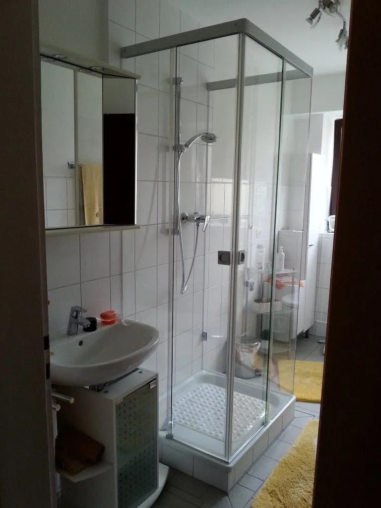 Freistehende Dusche