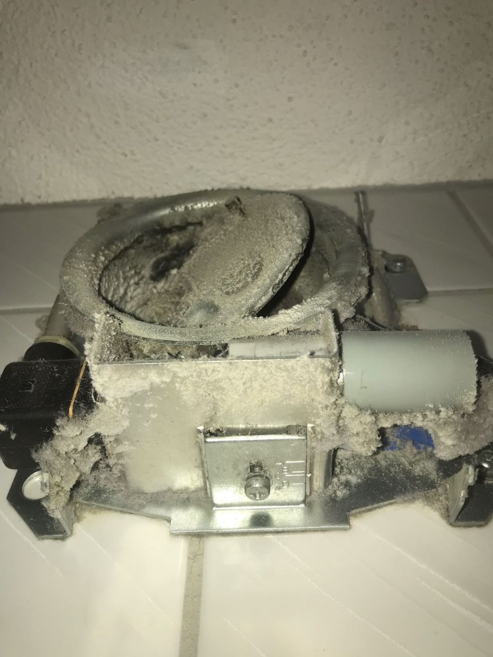 Verschmutzte Lüftung, Foto von Wasair.ch