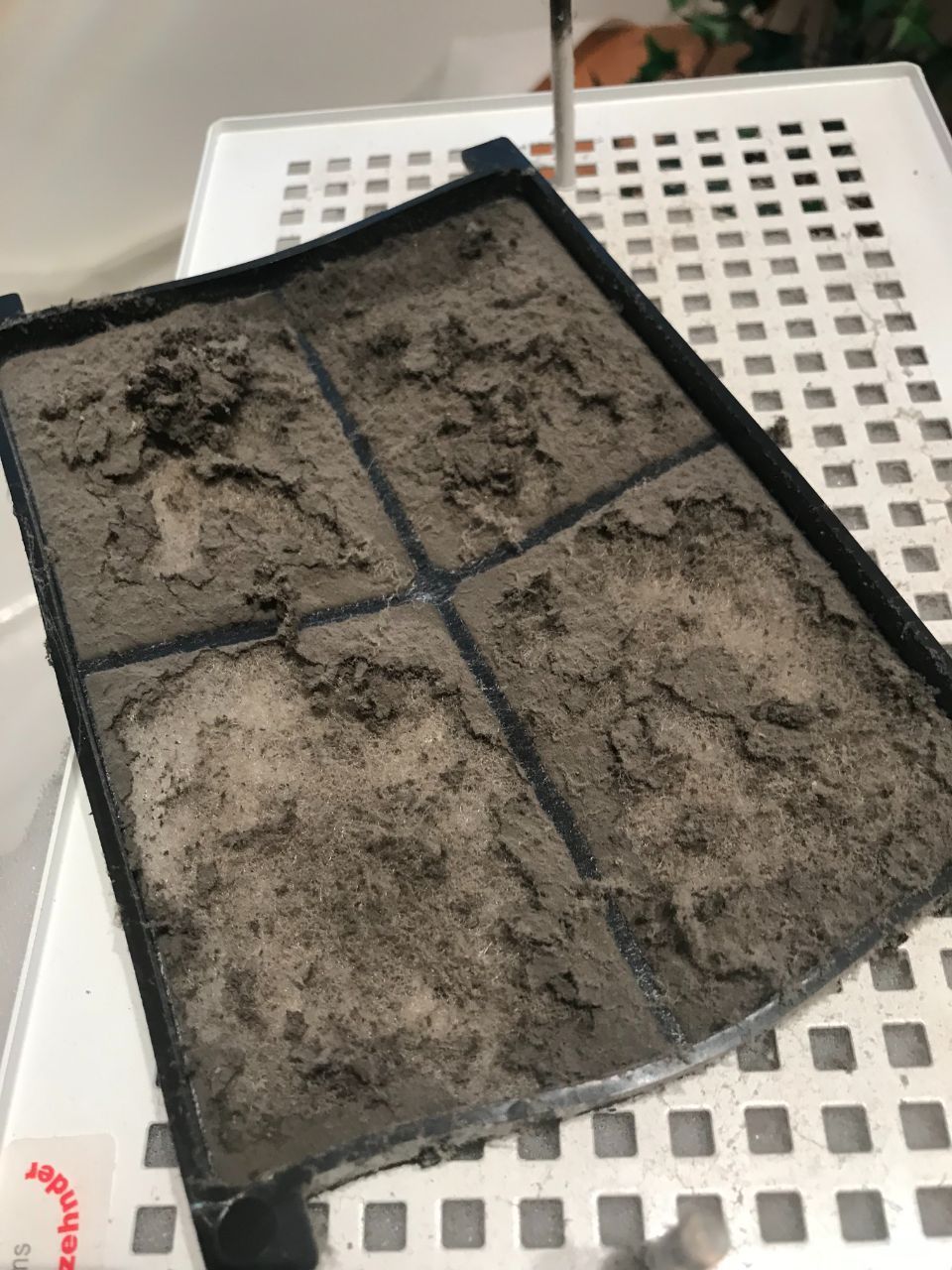 Verschmutzter Filter, Foto von Wasair.ch