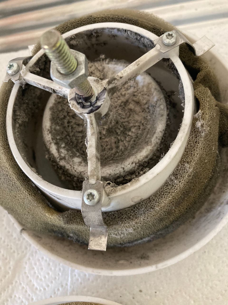 Verschmutzte Lüftung, Foto von Wasair.ch