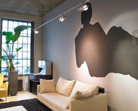 Dekorative Innenbeleuchtung im Wohnzimmer