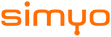 Un primer plano del logotipo de Simyo sobre un fondo blanco.