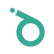 A green circle with a white circle in the middle on a white background.