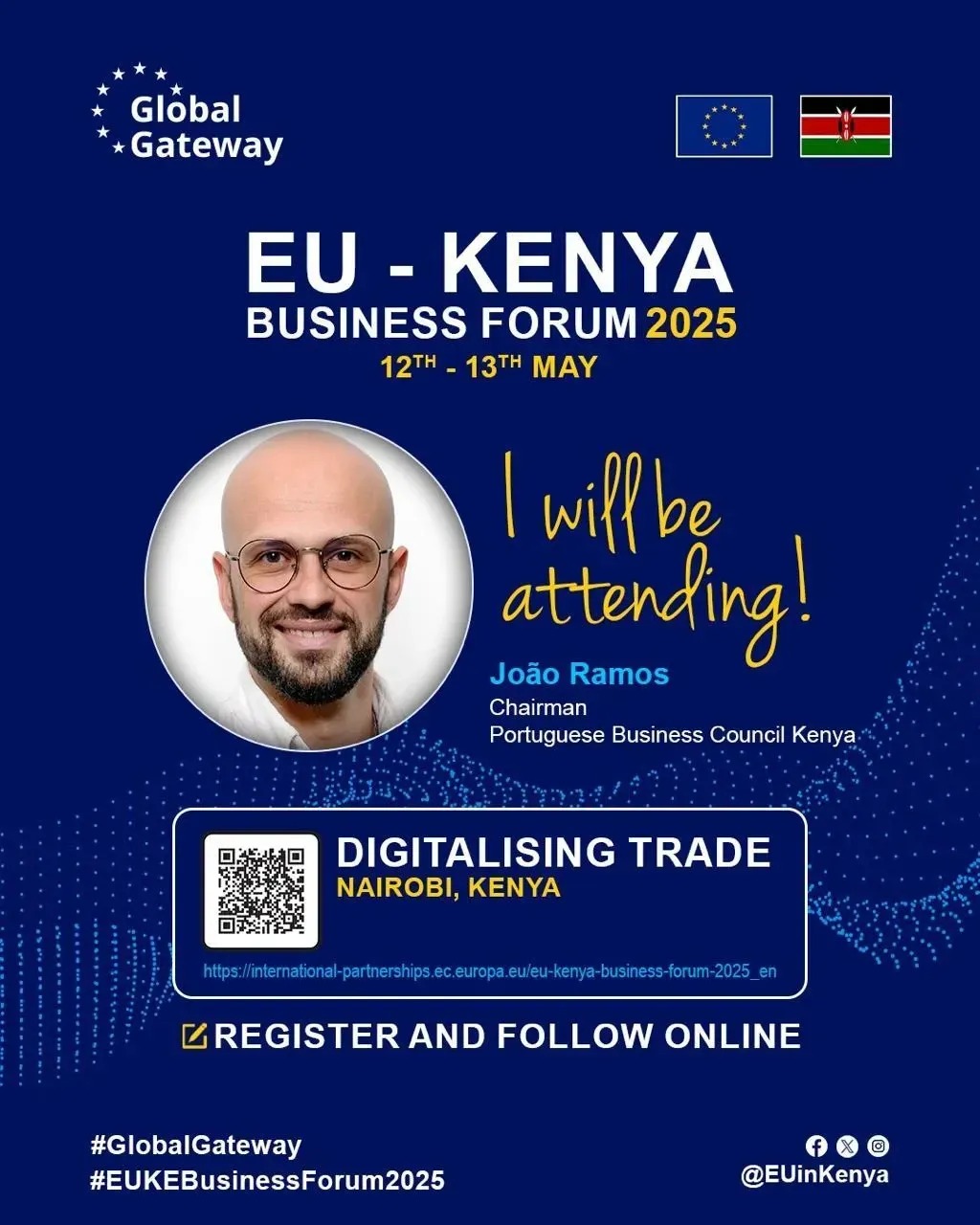 A poster for the eu kenya business forum in 2025