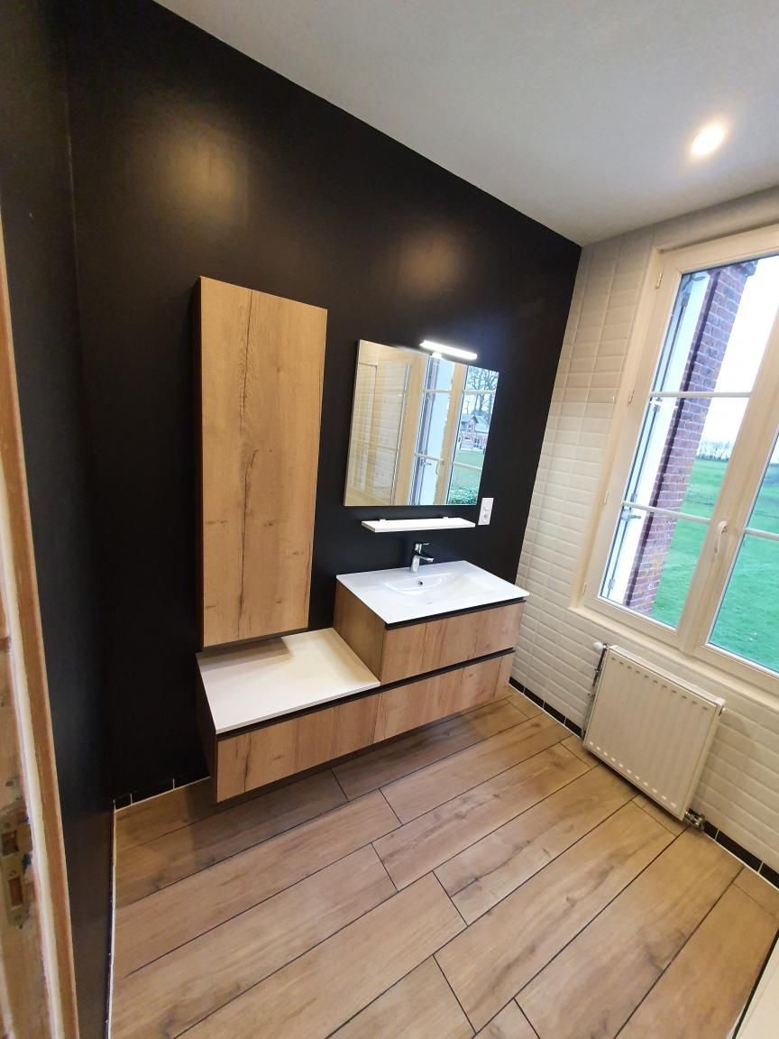 Rénovation salle de bain moderne