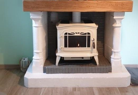 Poêle à bois Invicta Bradford Ivoire