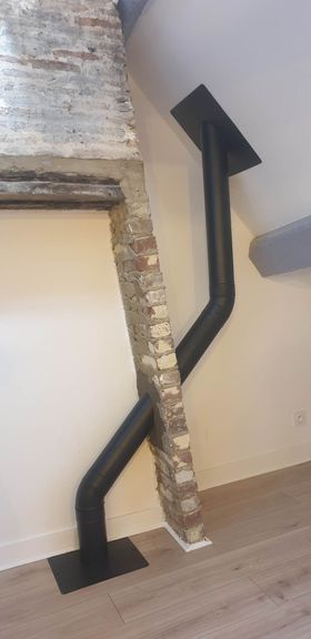 Tubage d'un poêle à granulés