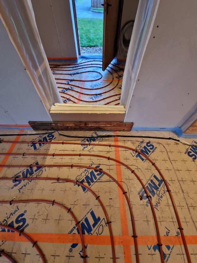 Plancher chauffant marche