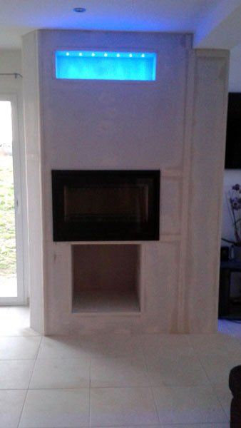 Insert encastré sans flammes visibles