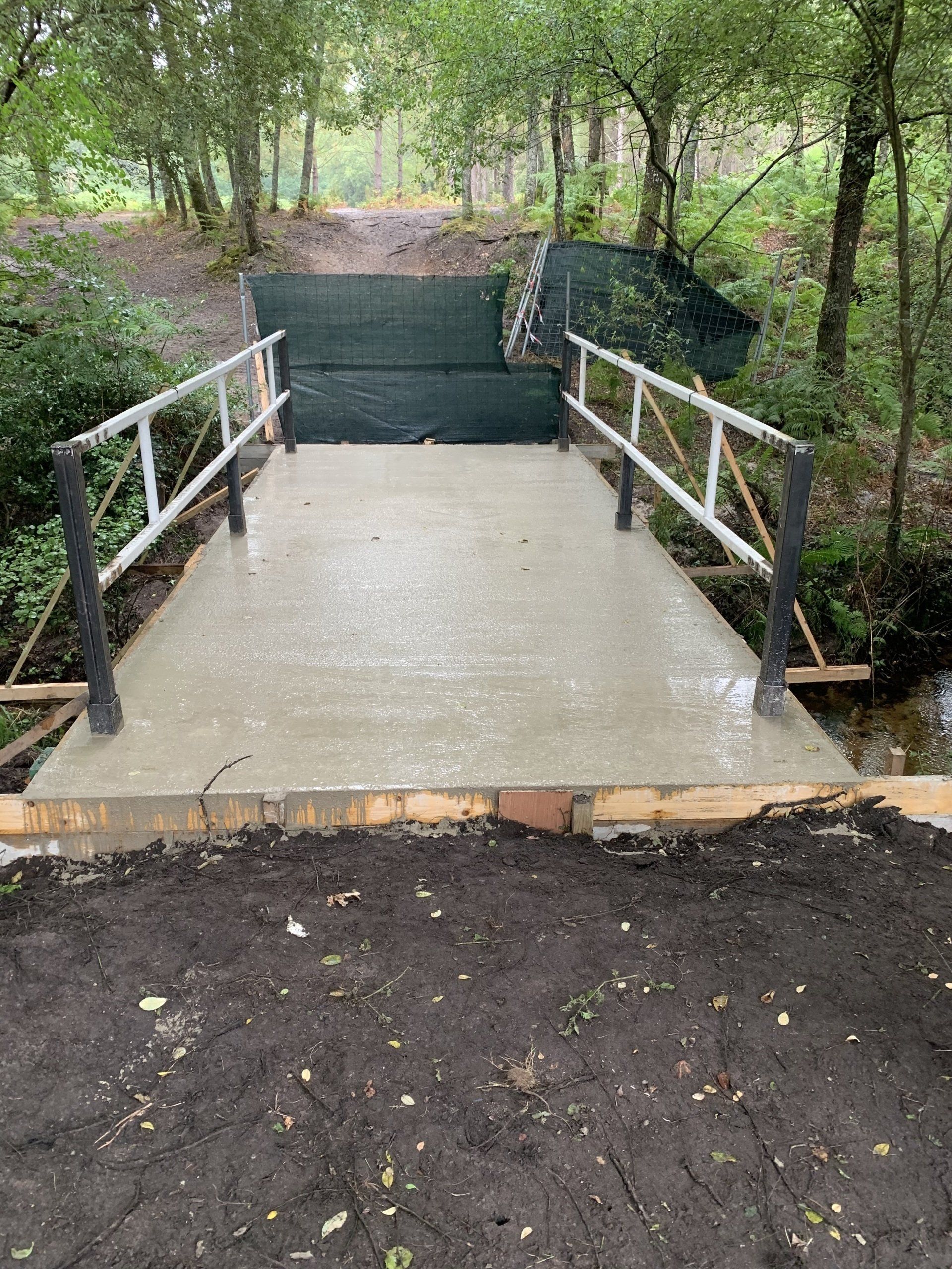 Constrcution d'un pont en béton armé
