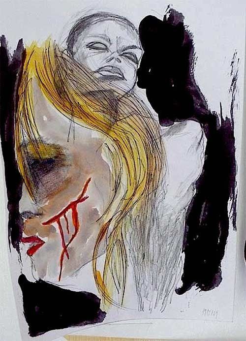 una ilustracion de una mujer