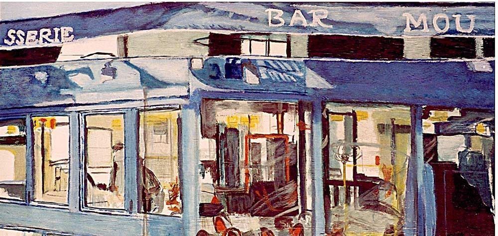 Un cuadro de un restaurante llamado Bar Moule