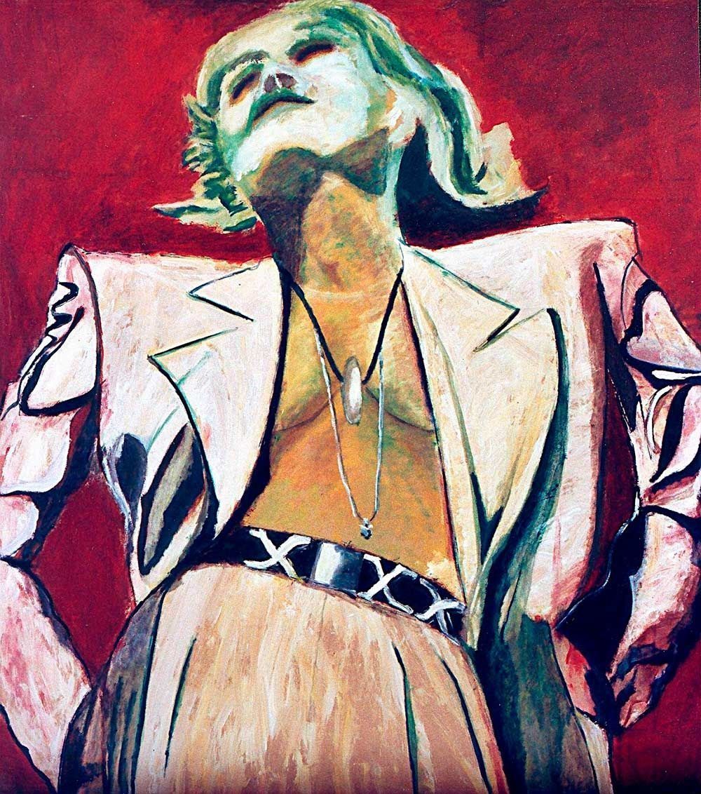 Un cuadro de una mujer con un cinturón que dice xxix