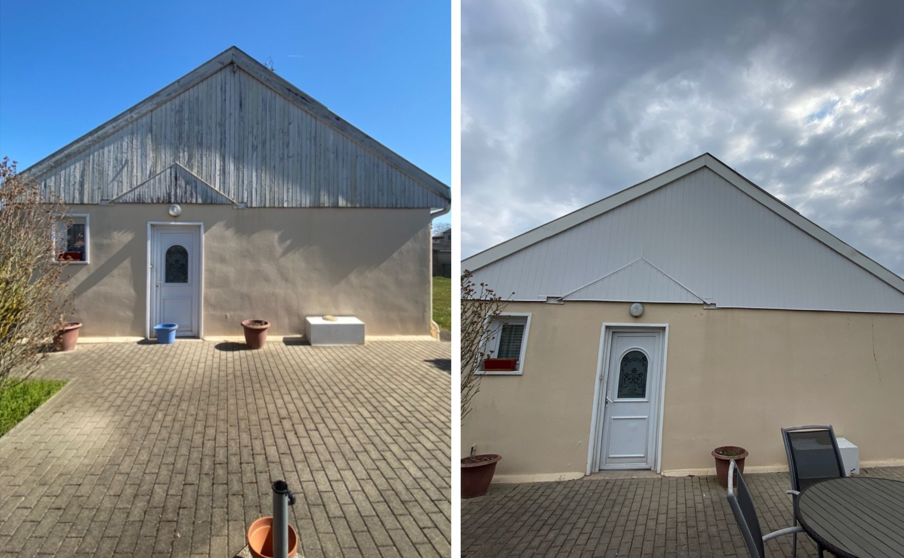 Revêtement planches de rive, PVC blanc, façadiers