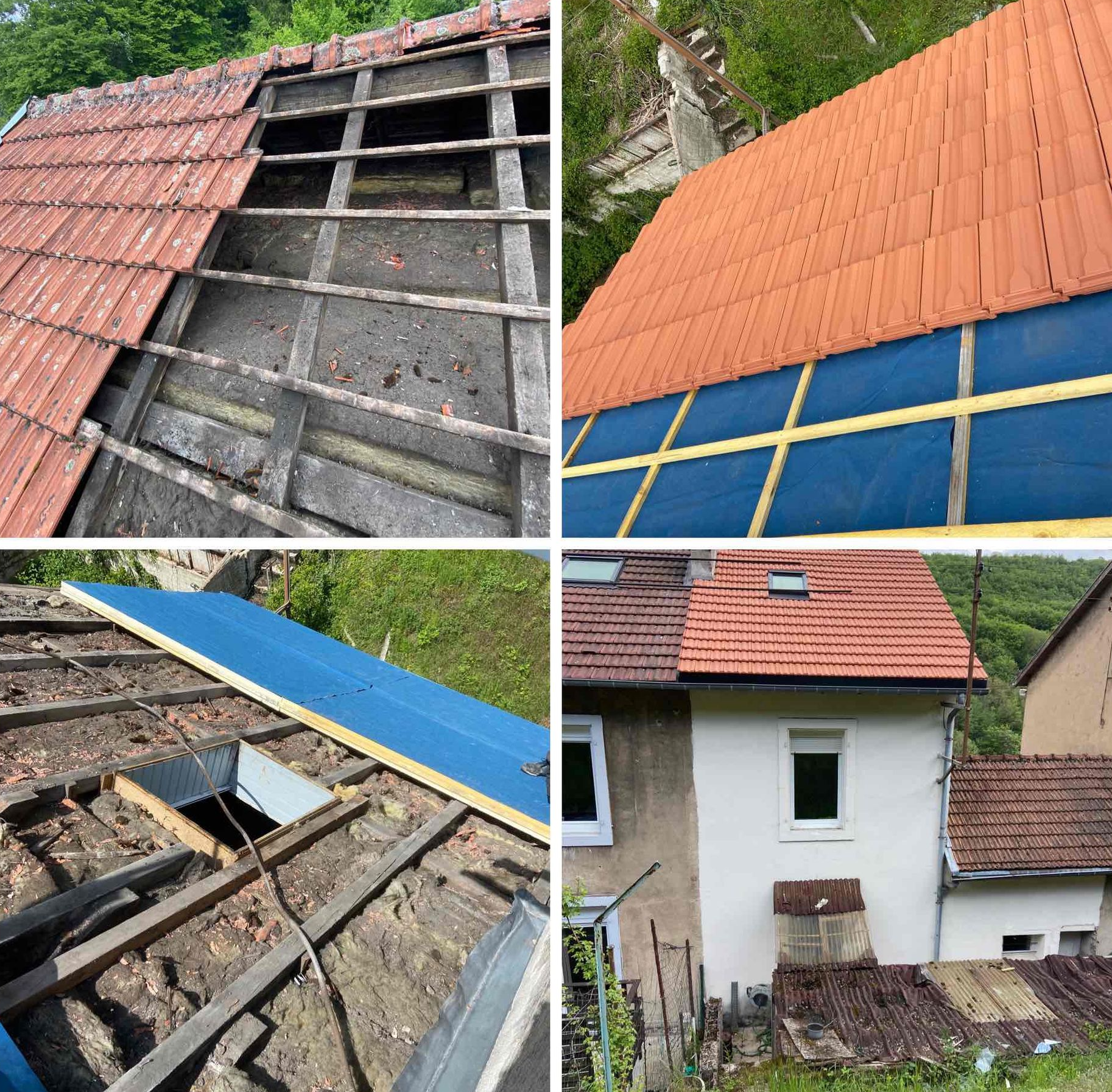 Revêtement toiture sarking