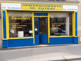 Façade de la boutique Déménagements du Poteau