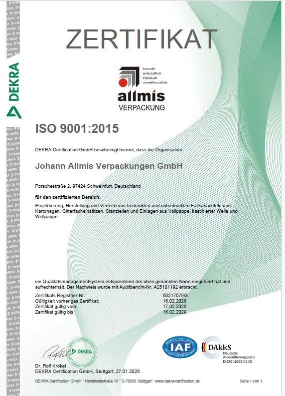 ISO 9001/2015 deutsch